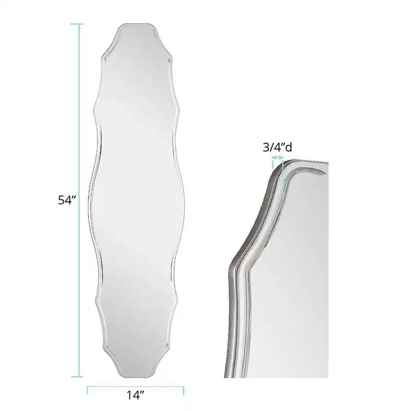 Specchio ovale da parete, cornice vintage a coste, finitura nichelata, 79 cm A x 53 cm L