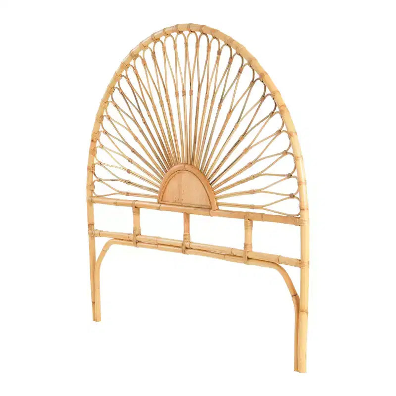 Testiera in Rattan Intrecciato, Stile Bohemien