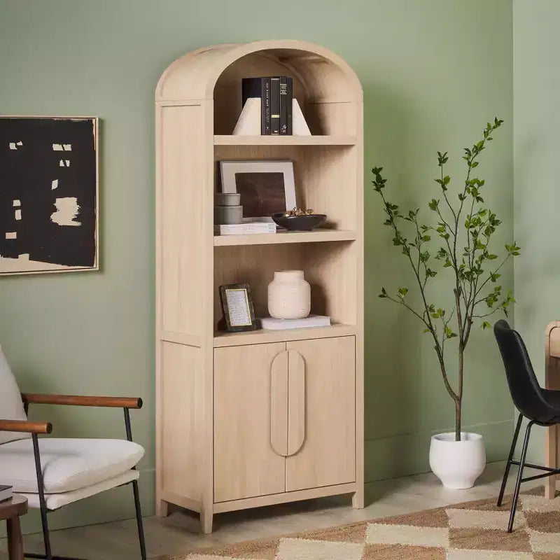 Libreria ad arco a 3 ripiani da 76"