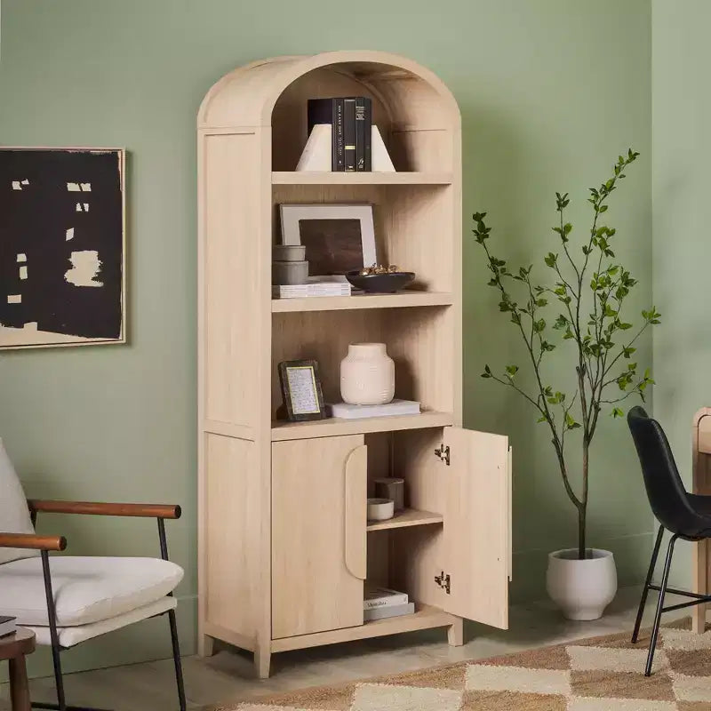 Libreria ad arco a 3 ripiani da 76"