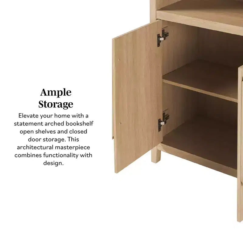 Libreria ad arco a 3 ripiani da 76"