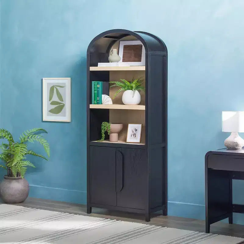 Libreria ad arco a 3 ripiani da 76"