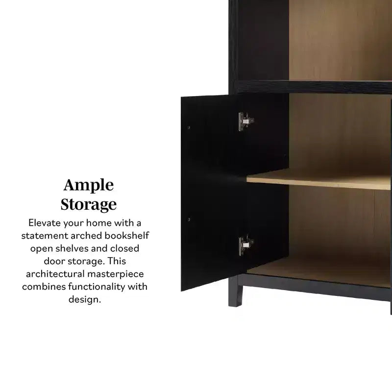 Libreria ad arco a 3 ripiani da 76"
