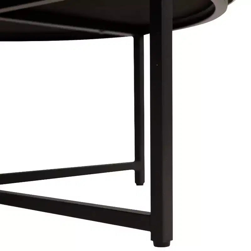 Pouf rotondo trapuntato, cotone lino, struttura in ferro, 86 cm di diametro