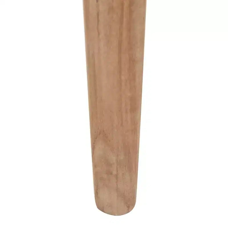 Poltrona con accenti in corda e rattan, naturale