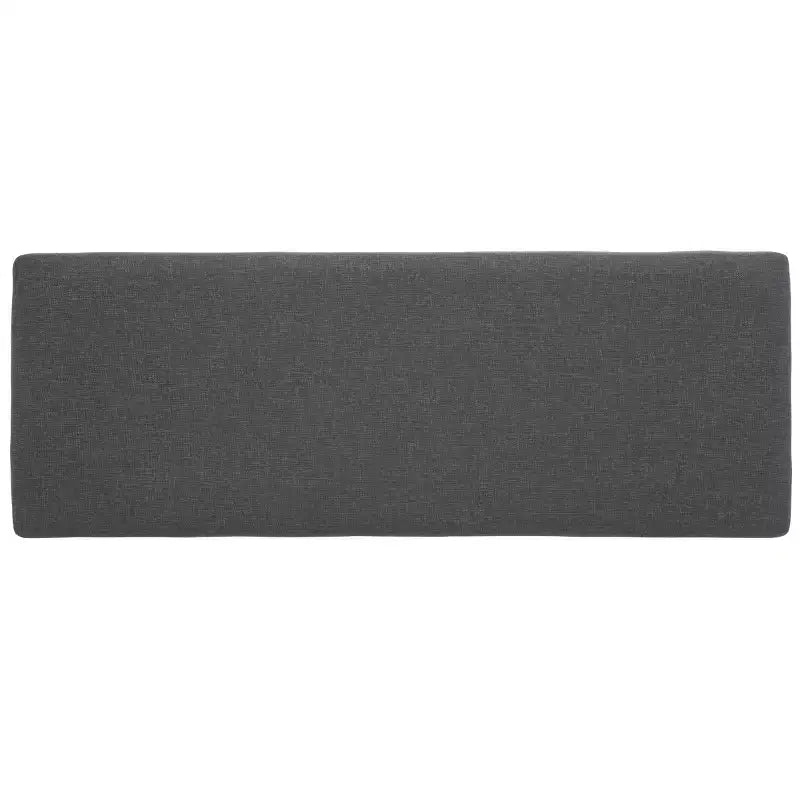 Panca a giorno con cuscino, nera, design minimalista