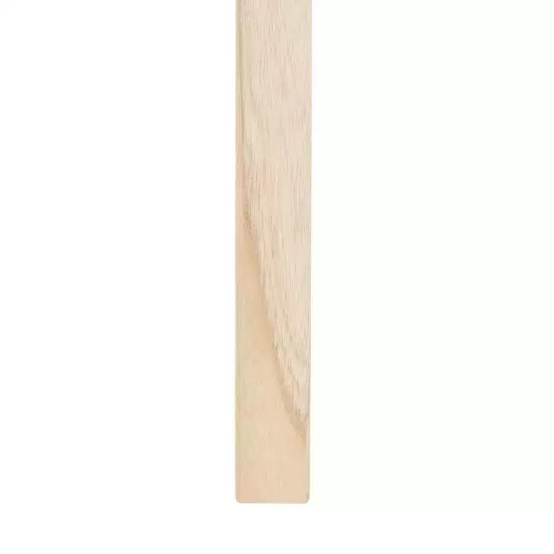 Sgabello da bancone senza schienale con seduta in pelle intrecciata, struttura in legno, 47 cm L x 35,5 cm P