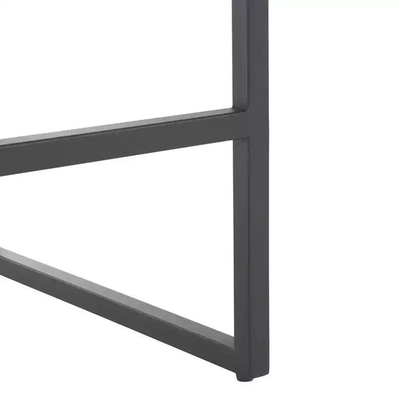 Sgabello da bancone con schienale medio e poggiapiedi, struttura in ferro, seduta in pelle, altezza 26"