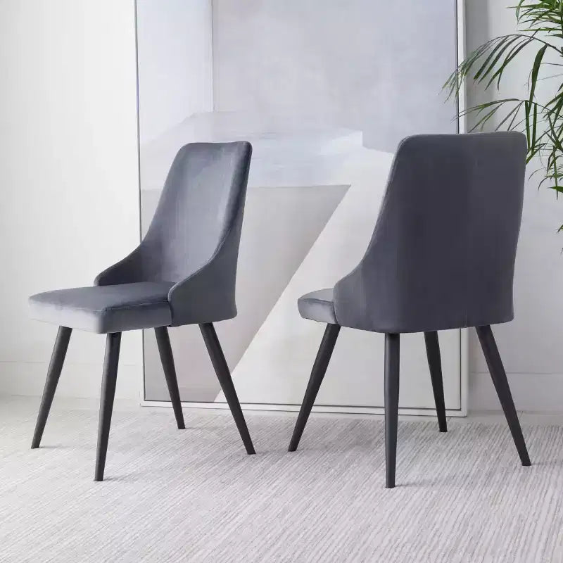 Set di 2 sedie da pranzo imbottite