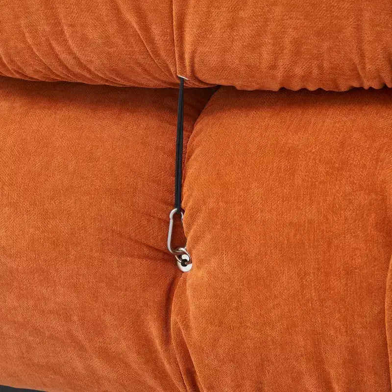 Poltrona d'accento imbottita con ruote, 96 cm L x 71 cm H, telaio in acciaio