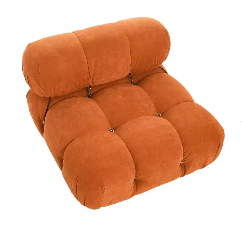 Poltrona d'accento imbottita con ruote, 96 cm L x 71 cm H, telaio in acciaio