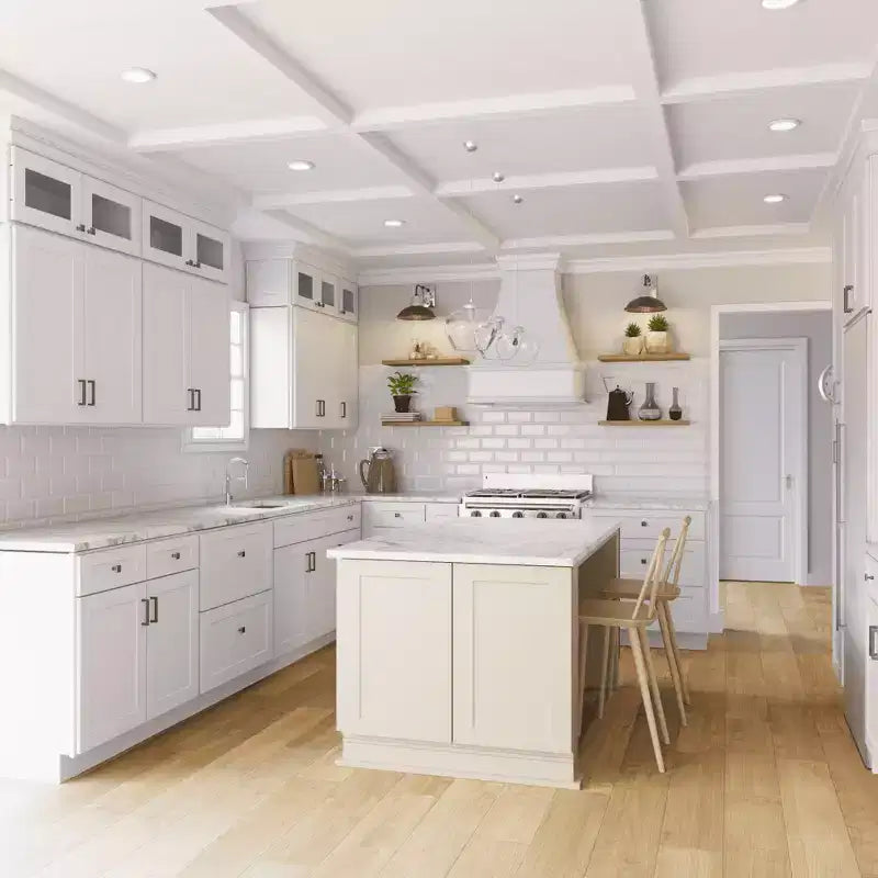 Pensile da cucina Shaker Style bianco, da assemblare, ante in HDF