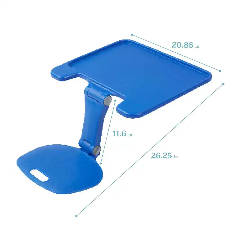 Scrivania pieghevole portatile da appoggiare sulle gambe con superficie regolabile, 66,8 cm L x 53,1 cm P x 29,5 cm A