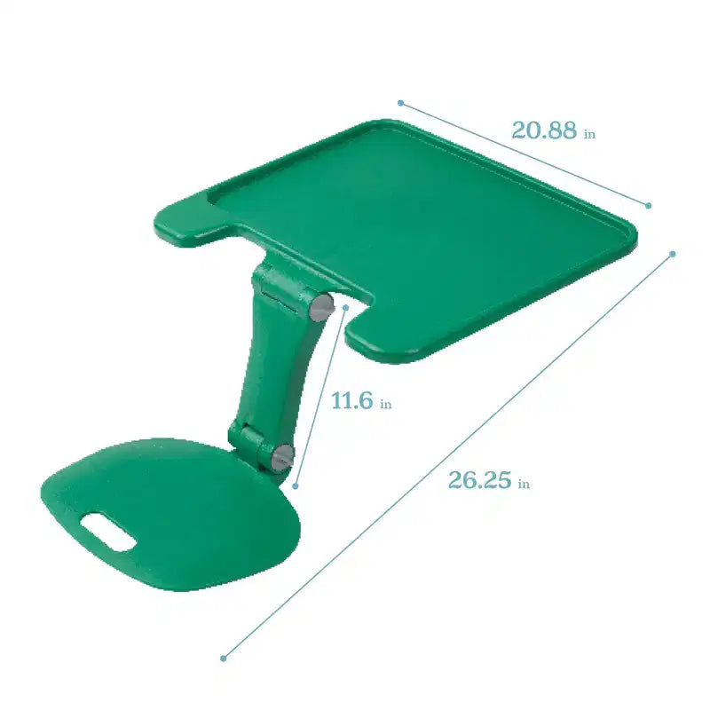 Scrivania pieghevole portatile da appoggiare sulle gambe con superficie regolabile, 66,8 cm L x 53,1 cm P x 29,5 cm A