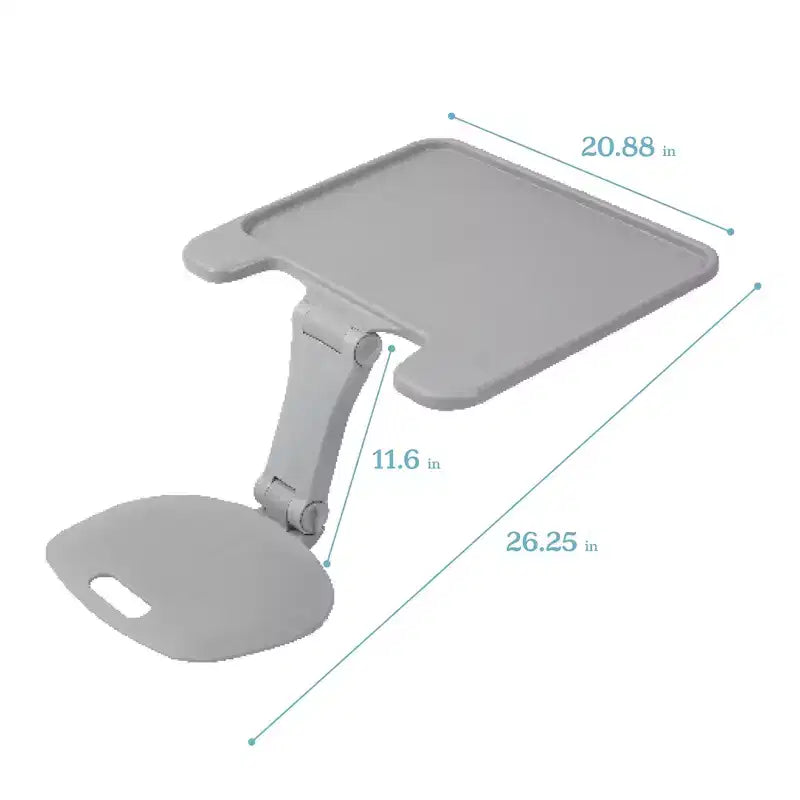 Scrivania pieghevole portatile da appoggiare sulle gambe con superficie regolabile, 66,8 cm L x 53,1 cm P x 29,5 cm A