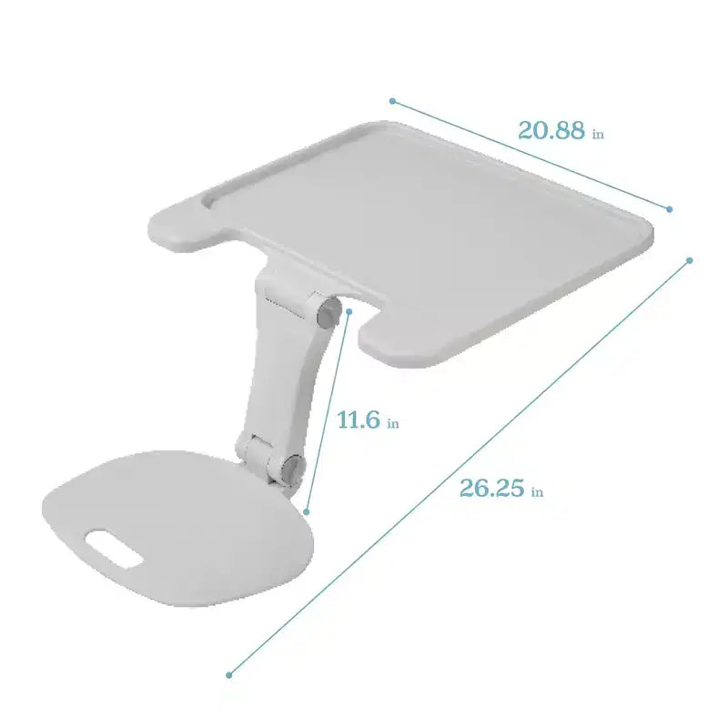 Scrivania pieghevole portatile da appoggiare sulle gambe con superficie regolabile, 66,8 cm L x 53,1 cm P x 29,5 cm A
