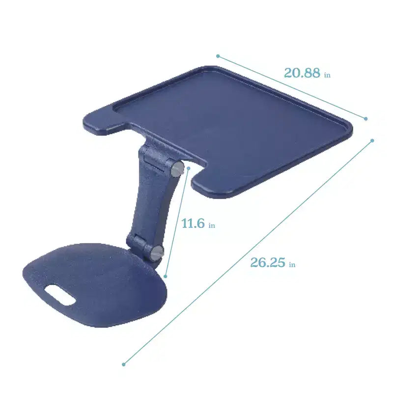 Scrivania pieghevole portatile da appoggiare sulle gambe con superficie regolabile, 66,8 cm L x 53,1 cm P x 29,5 cm A