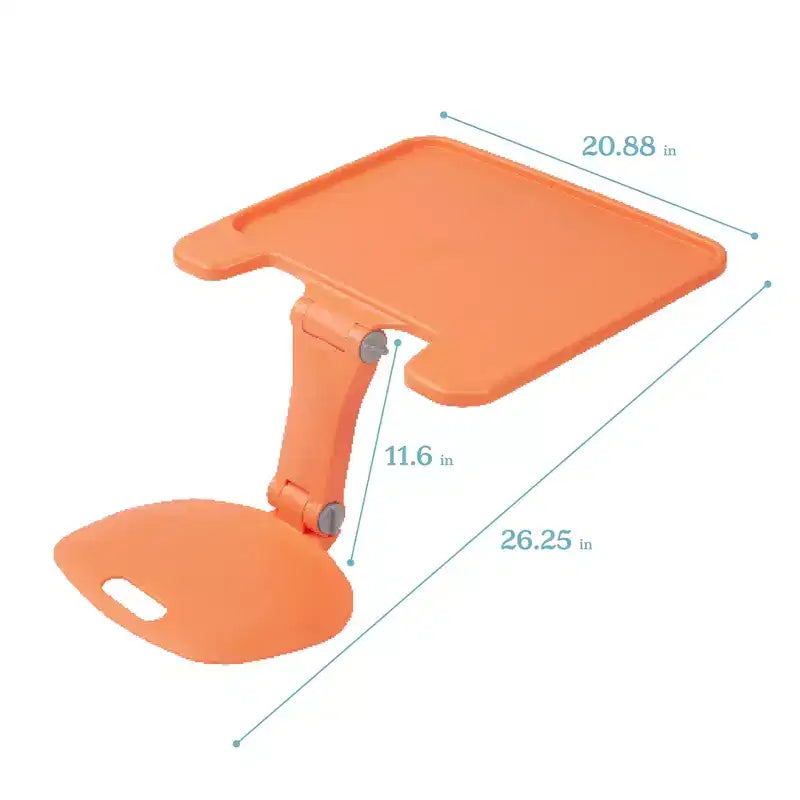Scrivania pieghevole portatile da appoggiare sulle gambe con superficie regolabile, 66,8 cm L x 53,1 cm P x 29,5 cm A