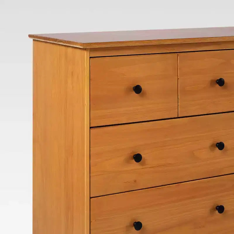 Cassettiera orizzontale Mid-Century Modern a 6 cassetti, 145 cm L x 90 cm A x 46 cm P