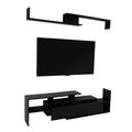 Mobile TV moderno con ripiani aperti in MDF e libreria, Console multimediale