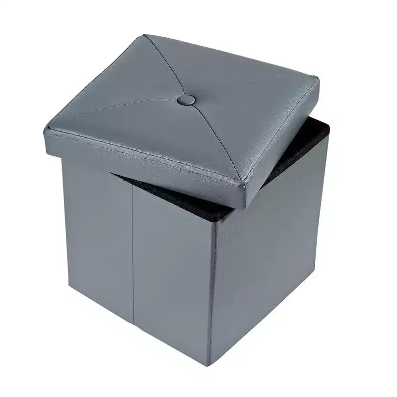 Panca Contenitore Ottomana Pieghevole con Coperchio, Capacità 300 kg