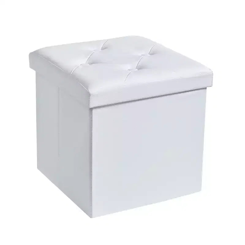 Panca Contenitore Ottomana Pieghevole con Coperchio, Capacità 300 kg