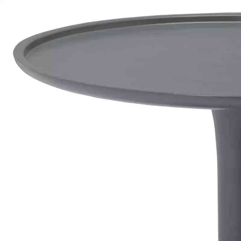 Tavolino rotondo Art Déco, elegante struttura in metallo