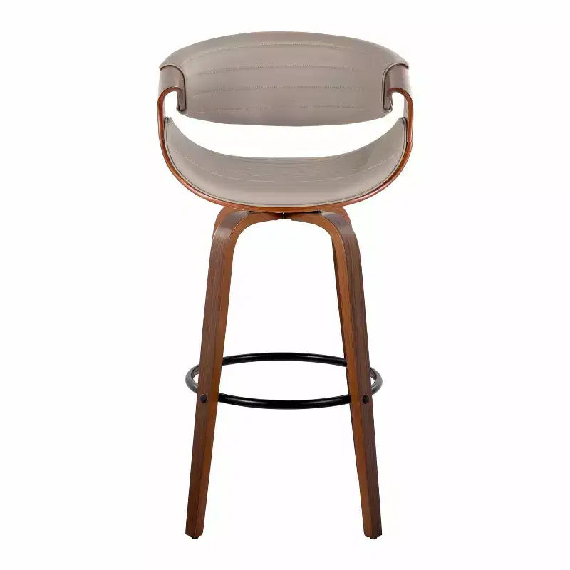 Set di 2 sgabelli da bar girevoli con schienale e braccioli, altezza seduta 76 cm, similpelle